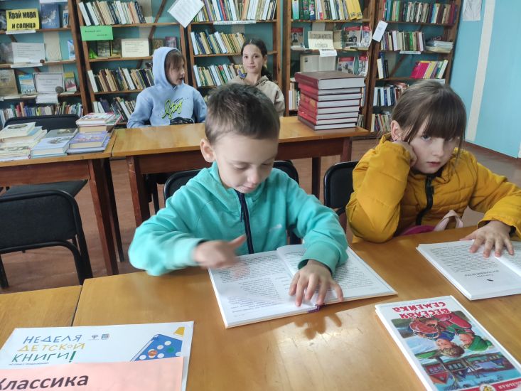 Неделя детской и юношеской книги прошла в Ближненской библиотеке